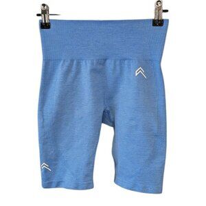 Oner Active Womens Athletic Shorts, Blue, Ribbed Waistband, Size Small